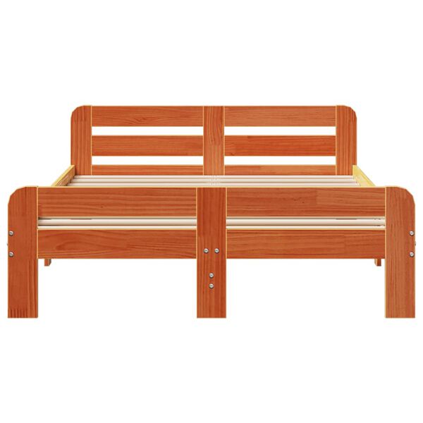 vidaXL Postel bez matrace voskově hněd&aacute; 120 x 200 cm masivn&iacute; borovice