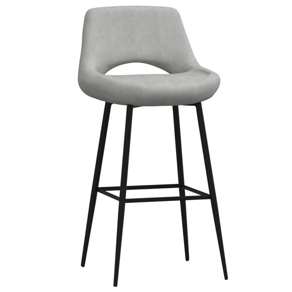 vidaXL Barov&eacute; židle 2 ks světle &scaron;ed&eacute; samet