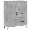 vidaXL Skř&iacute;ň highboard betonově &scaron;ed&aacute; 69,5x34x180 cm kompozitn&iacute; dřevo