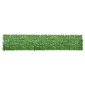vidaXL Balk&oacute;nov&aacute; z&aacute;stěna se zelen&yacute;mi listy 400 x 75 cm