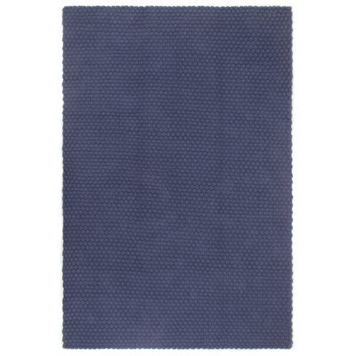 vidaXL Koberec obdélníkový námořnická modrá 80 x 160 cm bavlna