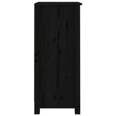 vidaXL Příborníky 2 ks černé 40 x 35 x 80 cm masivní borové dřevo