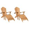 vidaXL Adirondack židle 2 pcs Hněd&aacute; 137 x 77 x 95 cm