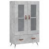 vidaXL Skř&iacute;ň highboard betonově &scaron;ed&aacute; 69,5x31x115 cm kompozitn&iacute; dřevo