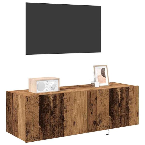 vidaXL TV wall cabinet N&aacute;stěnn&yacute; 2 pcs Star&eacute; dřevo 100 x 35 x 31 cm