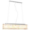 vidaXL Stropn&iacute; lampa s kři&scaron;ť&aacute;lov&yacute;mi kor&aacute;lky stř&iacute;brn&aacute; 104 cm E14