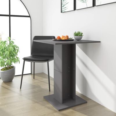 vidaXL Bistro stolek šedý 60 x 60 x 75 cm dřevotříska