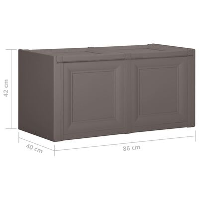 vidaXL Box na podušky šedý 86 x 40 x 42 cm 85 l