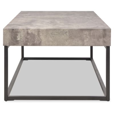 vidaXL Konferenční stolek, betonový vzhled, 120x60x45 cm