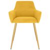vidaXL J&iacute;deln&iacute; židle 2 ks žlut&eacute; samet