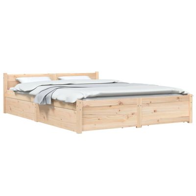 vidaXL Rám postele se zásuvkami 120 x 200 cm