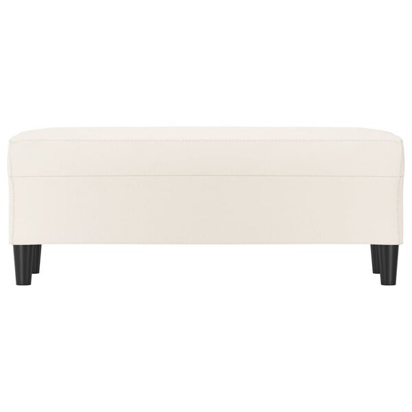 vidaXL Lavice krémová 100x35x41 cm umělá kůže