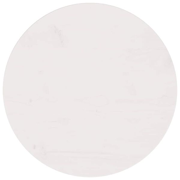 vidaXL Stoln&iacute; deska b&iacute;l&aacute; &Oslash; 50 x 2,5 cm masivn&iacute; borov&eacute; dřevo