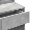 vidaXL Toaletní stolek s LED betonově šedý 80 x 41 x 144,5 cm