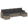 vidaXL 7d&iacute;ln&aacute; zahradn&iacute; sedac&iacute; souprava s podu&scaron;kami &scaron;ed&aacute; polyratan