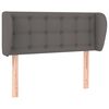 vidaXL Čelo postele typu u&scaron;&aacute;k &scaron;ed&aacute; 83x23x78/88 cm uměl&aacute; kůže