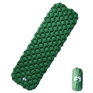 vidaXL Nafukovac&iacute; kempingov&aacute; matrace pro 1 osobu zelen&aacute; 190x58x6 cm