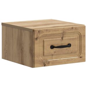 vidaXL N&aacute;stěnn&yacute; nočn&iacute; stolek Dub artisan 34,5 x 33 x 20 cm