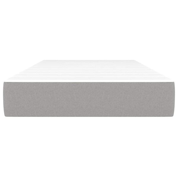 vidaXL Ta&scaron;tičkov&aacute; matrace středn&iacute; tvrdost světle &scaron;ed&aacute; 120x190x20 cm textil