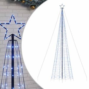 vidaXL LED v&aacute;nočn&iacute; stromek s hroty 1534 modr&yacute;ch LED diod 500 cm