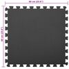vidaXL Puzzle cvičebn&iacute; podložky 12 pcs Čern&yacute; 4,32 m&sup2; EVA pěna