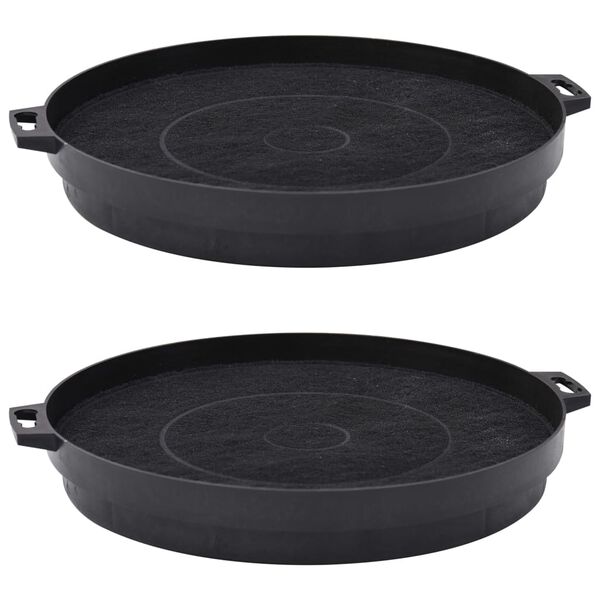 vidaXL Uhl&iacute;kov&eacute; filtry do digestoře 2 ks 210 mm