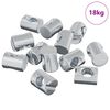 vidaXL Plechov&eacute; matice 3462 pcs Stř&iacute;brn&aacute; M6 x 13 mm Kov