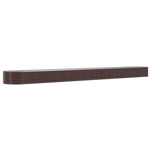 vidaXL Vyv&yacute;&scaron;en&yacute; z&aacute;hon pozinkovan&aacute; ocel 620x80x36 cm hněd&yacute;
