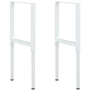 vidaXL Nastaviteln&eacute; r&aacute;my pracovn&iacute;ho stolu 2 ks kov 55 x (69&ndash;95,5) cm