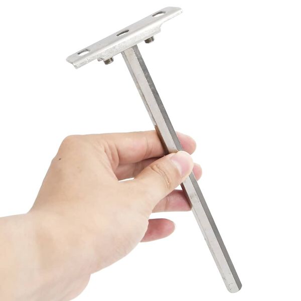 vidaXL Plovouc&iacute; police drž&aacute;ky 12ks neviditeln&eacute; &Oslash;12x200mm uhl&iacute;kov&aacute; ocel