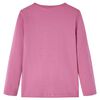 Dětsk&eacute; tričko s dlouh&yacute;m ruk&aacute;vem malinov&eacute; 128