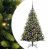 vidaXL Uměl&yacute; zavě&scaron;en&yacute; v&aacute;nočn&iacute; stromeček 150 LED Zelen&aacute; 120 cm PVC a PE