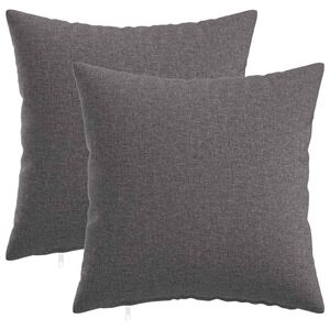 vidaXL Povlak na pol&scaron;t&aacute;ř 2 ks HEERLEN Světle &scaron;ed&aacute; 50 x 50 cm Textil