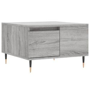 vidaXL Konferenčn&iacute; stolek &scaron;ed&yacute; sonoma 55x55x36,5 cm kompozitn&iacute; dřevo