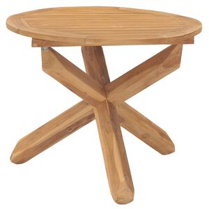 vidaXL Zahradn&iacute; j&iacute;deln&iacute; stůl &Oslash; 90 x 75 cm masivn&iacute; teakov&eacute; dřevo