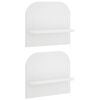 vidaXL N&aacute;stěnn&aacute; polička 2 ks B&iacute;l&aacute; 41 x 13,5 x 37,5 cm Kompozitn&iacute; dřevo