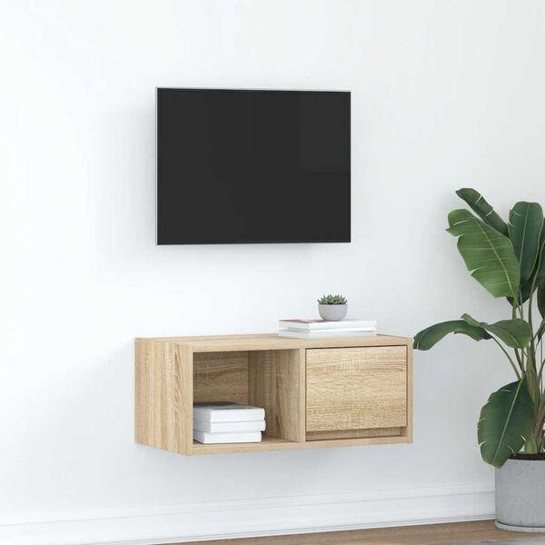 vidaXL TV skř&iacute;ňka dub sonoma 60x31x25,5 cm kompozitn&iacute; dřevo