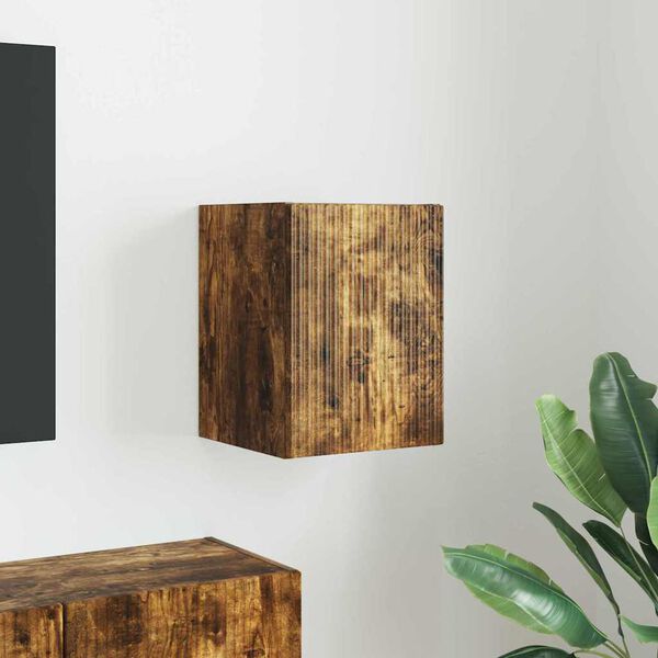 vidaXL TV wall cabinet Kouřov&yacute; dub 30 x 31 x 40 cm kompozitn&iacute; dřevo