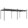 vidaXL Pergola se zatahovac&iacute; střechou antracitov&aacute; 589 x 292 x 230 cm