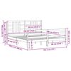 vidaXL Rám postele s čelem Super King Size masivní dřevo