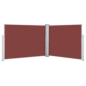 vidaXL Zatahovac&iacute; bočn&iacute; mark&yacute;za / z&aacute;stěna hněd&aacute; 140 x 1000 cm
