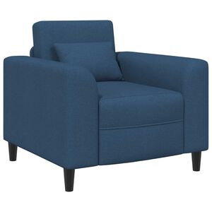 vidaXL křeslo Modr&aacute; Textil