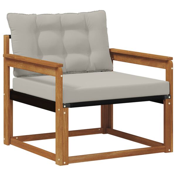 vidaXL Venkovn&iacute; pohovkov&aacute; souprava Masivn&iacute; ak&aacute;ciov&eacute; dřevo a Textilene