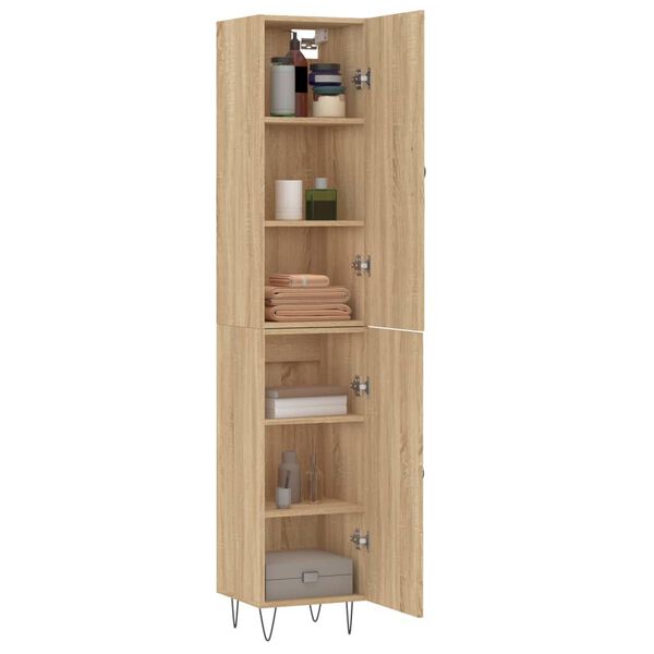 vidaXL Skř&iacute;ň highboard dub sonoma 34,5 x 34 x 180 cm kompozitn&iacute; dřevo