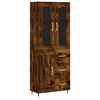 vidaXL Skř&iacute;ň highboard kouřov&yacute; dub 69,5 x 34 x 180 cm kompozitn&iacute; dřevo