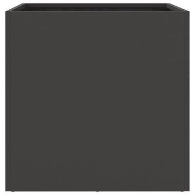 vidaXL Truhlíky 2 ks černé 49 x 47 x 46 cm ocel válcovaná za studena