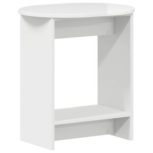 vidaXL Bočn&iacute; stůl B&iacute;l&aacute; s vysok&yacute;m leskem 50 x 39,5 x 55 cm