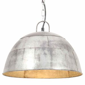 vidaXL Industri&aacute;ln&iacute; vintage z&aacute;věsn&eacute; sv&iacute;tidlo 25 W stř&iacute;brn&eacute; 41 cm E27