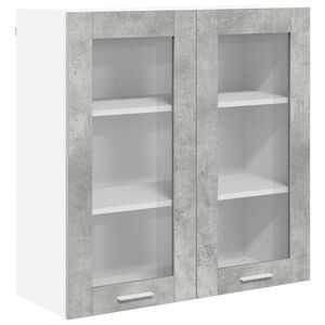 vidaXL Z&aacute;věsn&aacute; skř&iacute;ňka Betonově &scaron;ed&aacute; 80 x 31 x 80 cm kompozitn&iacute; dřevo