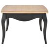280003 vidaXL Coffee Table Black and Brown 110x60x40 cm Solid Pine Wood